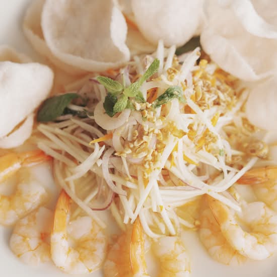 Prawn and Green Papaya Salad Gỏi Tôm Đu Đủ
