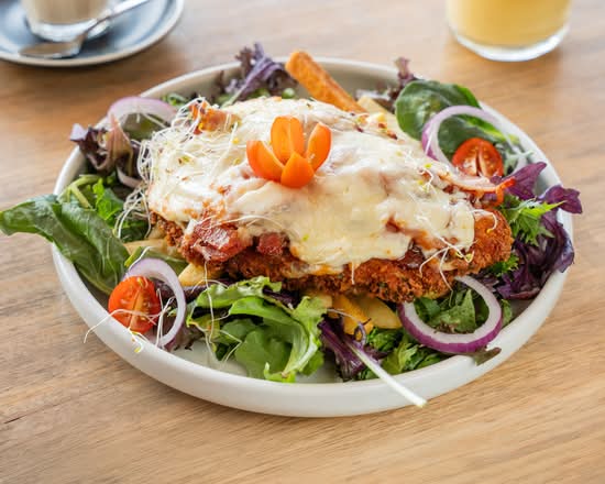 Signature Parmigiana with Chips and Salad