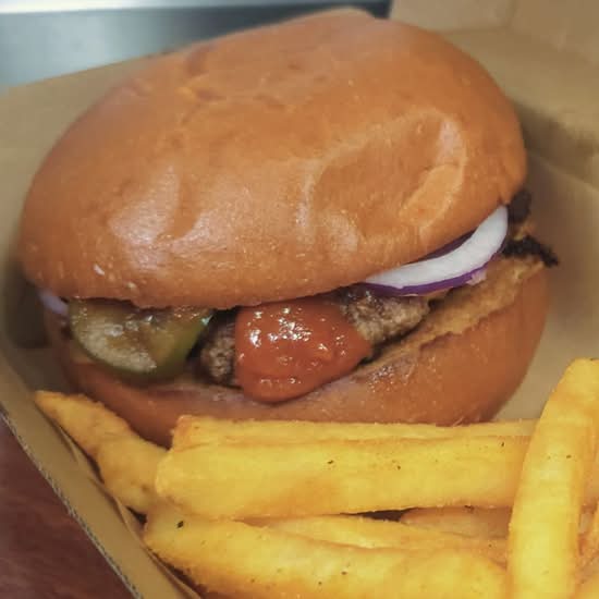 Cheesy BBQ Bacon Burger