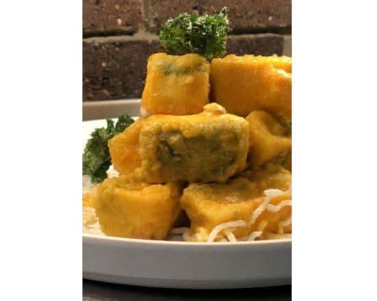 Deep Fried Tofu with Salted Egg Yolk