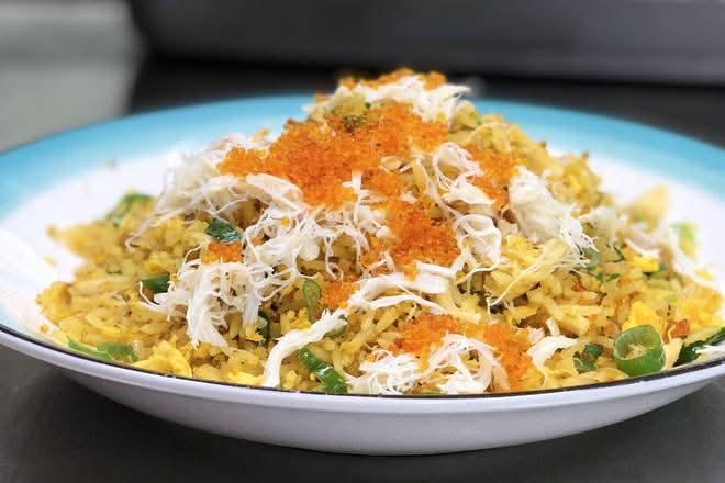 Mixed Seafood Fried Rice with Fish Roe
