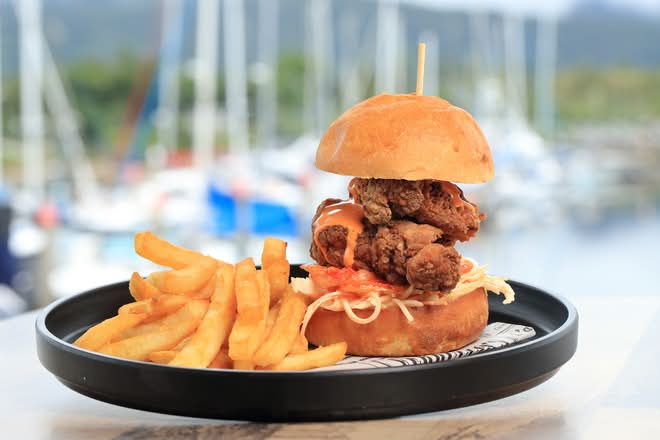 Korean Fried Chicken Burger