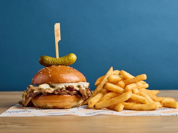 Philly Cheese Burger (with fries)