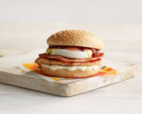 Chicken, Egg  & Bacon Burger