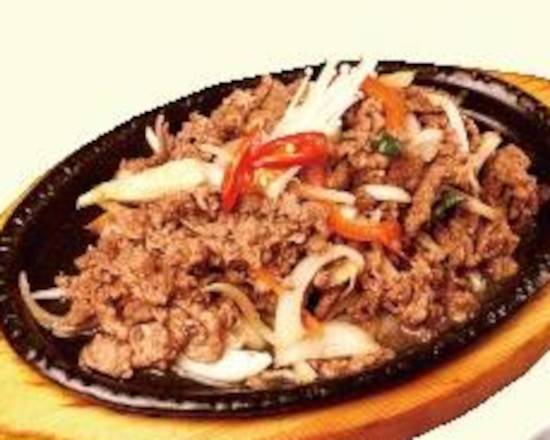 Sizzling Beef with Rice