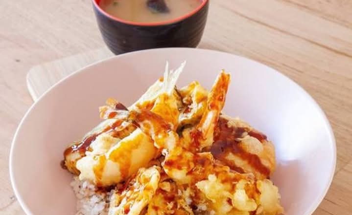 Tempura Bowl with miso soup