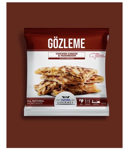 Chicken Mushroom and Koy Gozleme