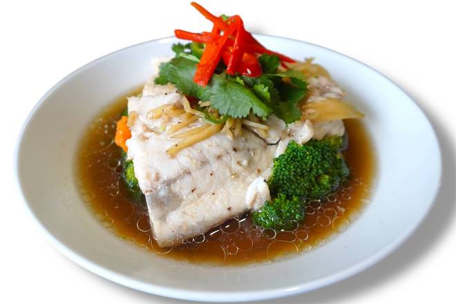 Steamed Fish ( Pla Neung see ew)