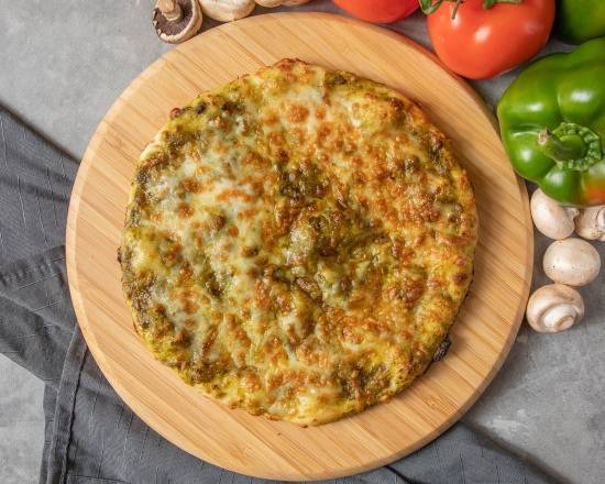 Pesto and Cheese Pizza