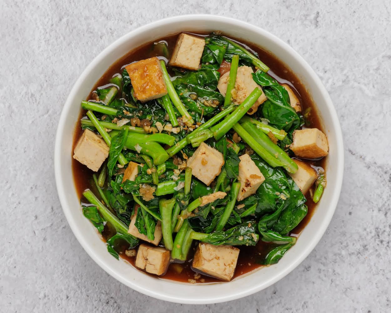 Stir Fried Tofu and Chinese Broccoli (V)