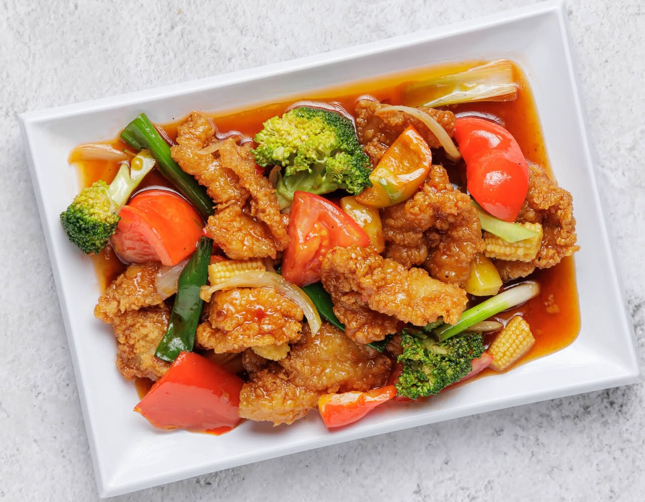 Stir Fried Sweet Chilli Fried Fish