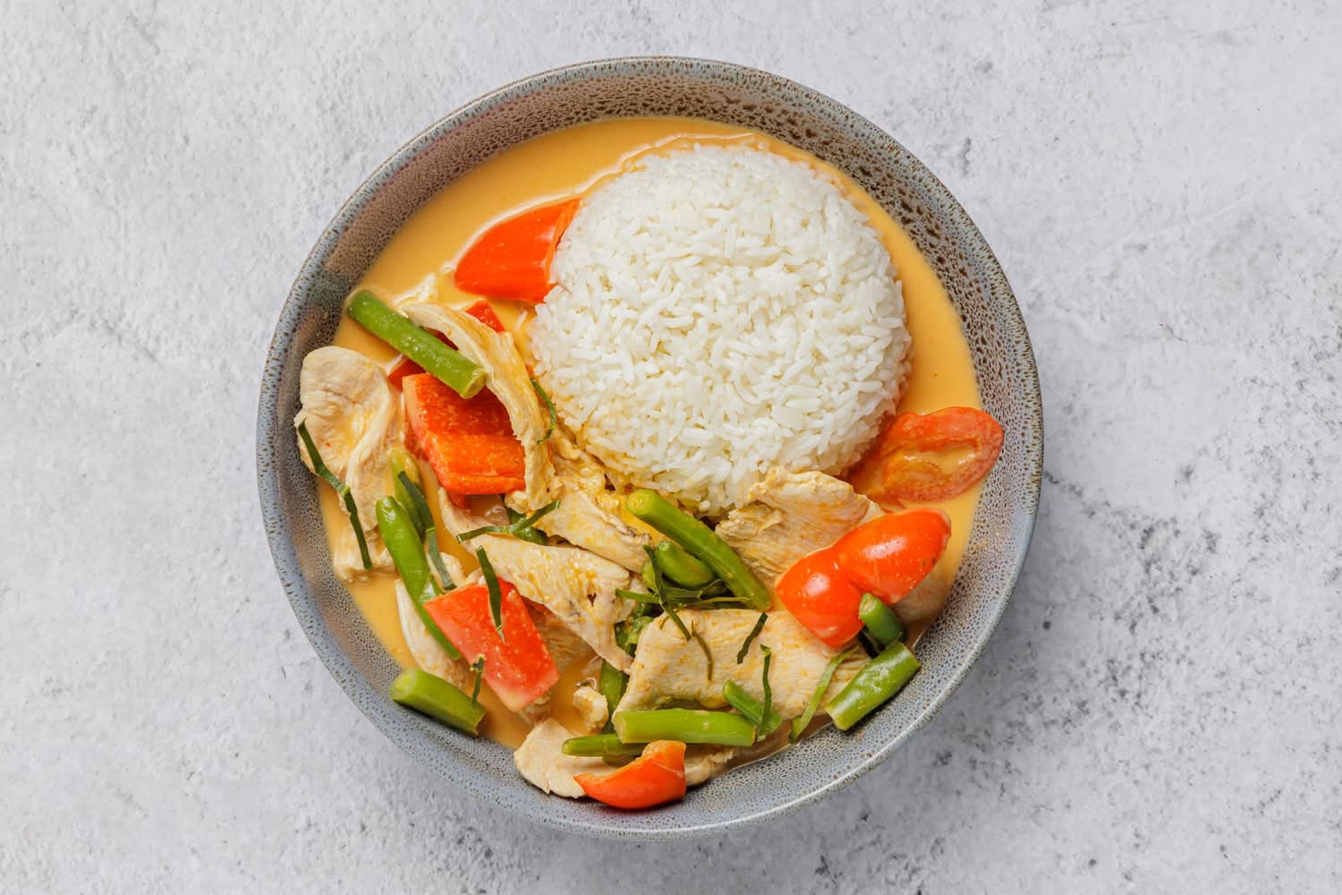 Panang Curry Chicken with rice