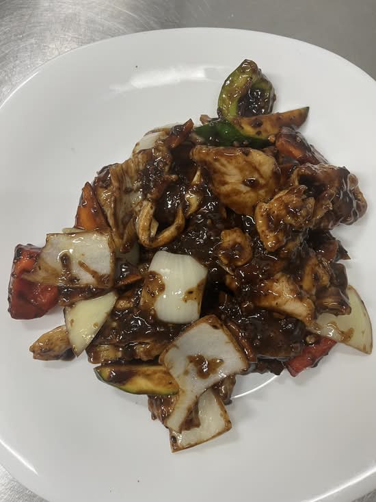 Chicken with Black Pepper Sauce