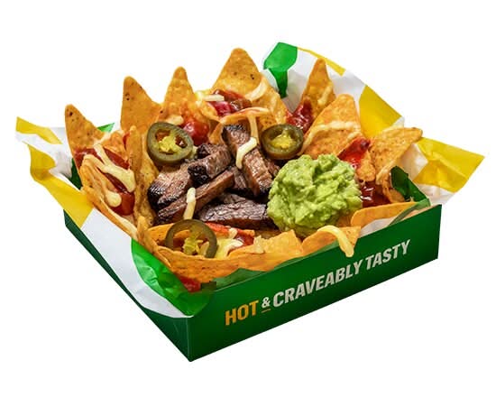 Nachos Loaded with Steak