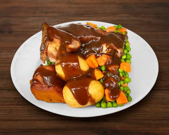 Quarter Chicken, Vegetable and Gravy