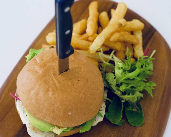 Beef Burger & Chips