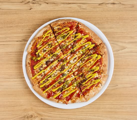 Varsity Cheeseburger Pizza