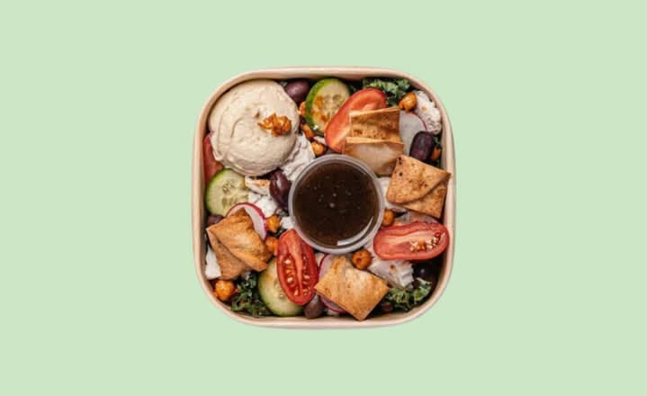 Crunchy Chicken Fattoush Salad