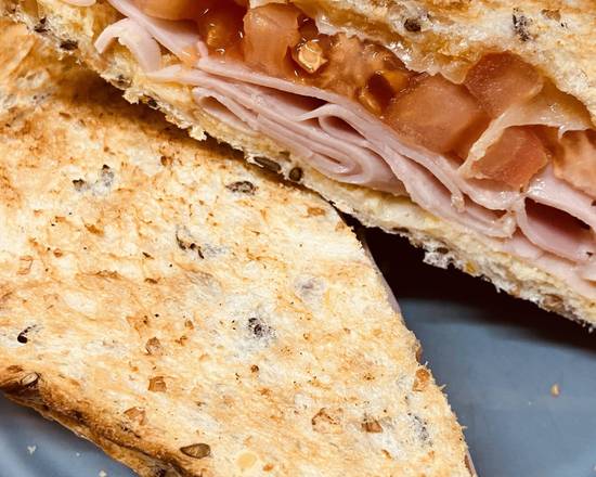 Ham and Cheese Tomato Toast Sandwich