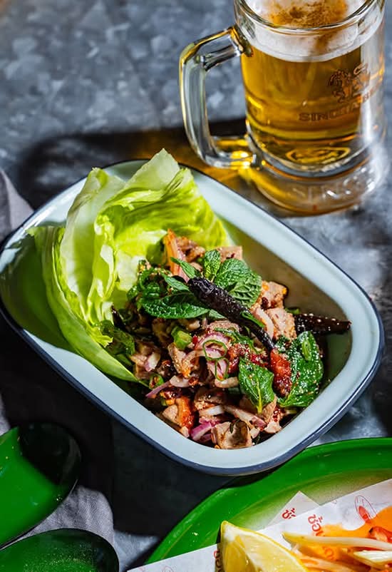 ISAAN-STYLE LARB RAOSTED DUCK