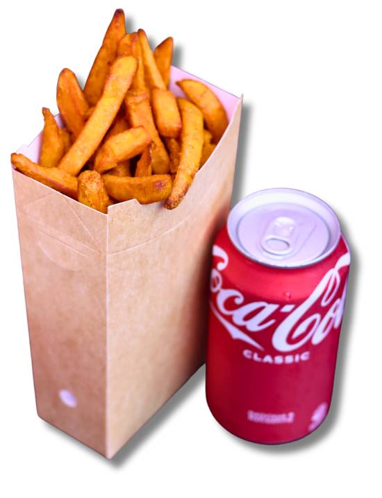 Small sweet potato fries deal with 375ml can.