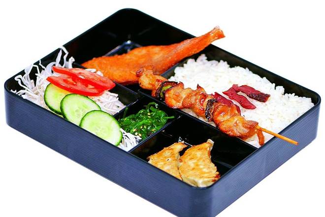 Grilled Salmon Bento