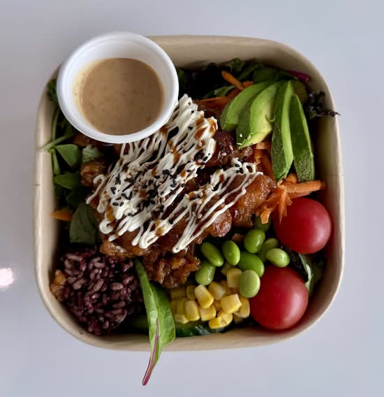Teriyaki chicken salad bowl