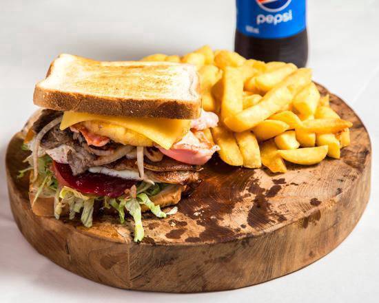 Steak Sandwich with the Lot