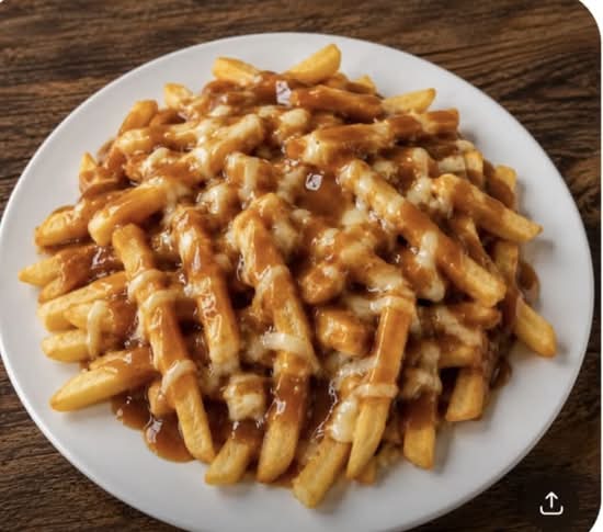 Loaded fries with gravy