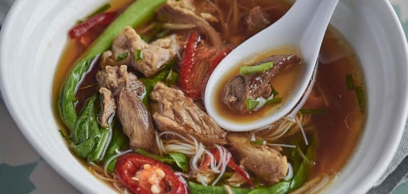 Roasted Duck Noodle Soup