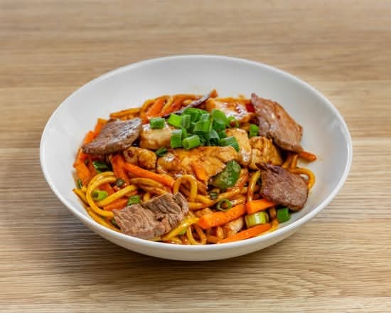 Crispy beef noodle