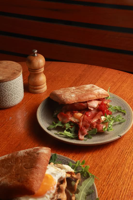 Bacon and Egg Ciabatta