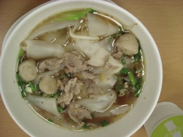 Wide Noodles Soup Beef