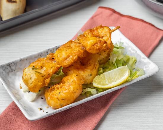 Beer Battered Prawn Skewers