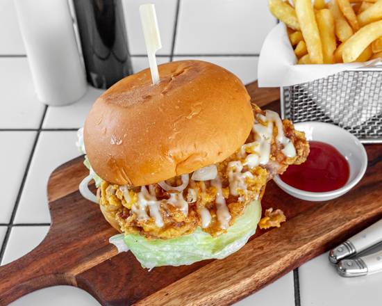 Korean Fried Chicken Burger