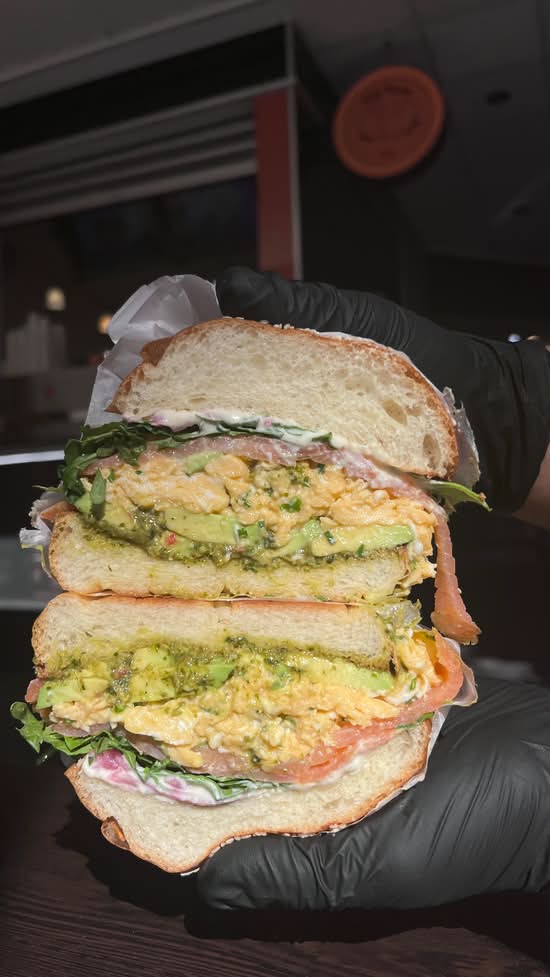 Salmon, Avo & Egg Sandwich