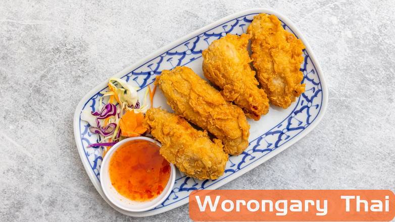 Deep Fried Chicken Wings (4Pcs)