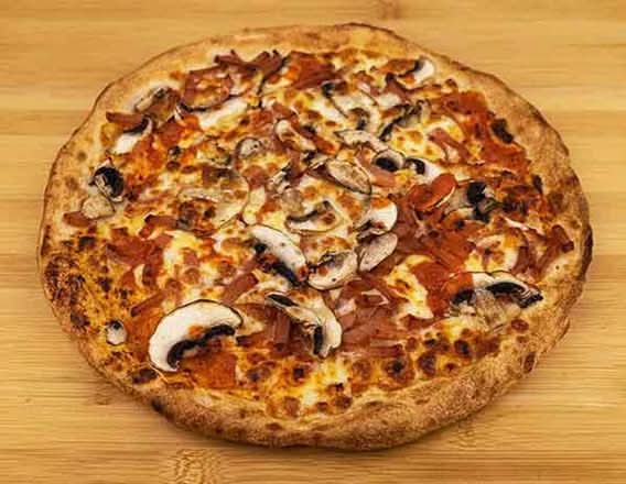 Ham and Mushroom Pizza
