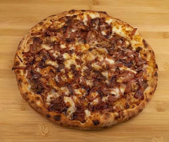 Ham and Beef Pizza (Barbecue Sauce)