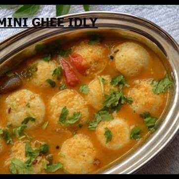 Mini Ghee Sambar Idly
