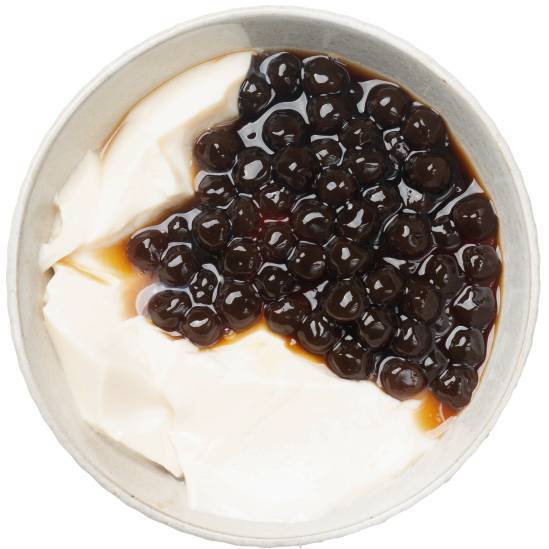 Tofu Pudding with Boba