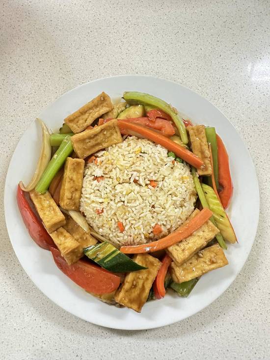 Vegetarian  Stir fry with rice