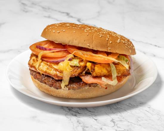 Beef Burger with the Lot