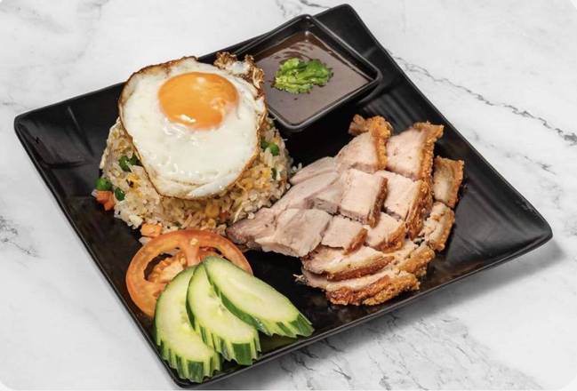 Roast Pork with  rice