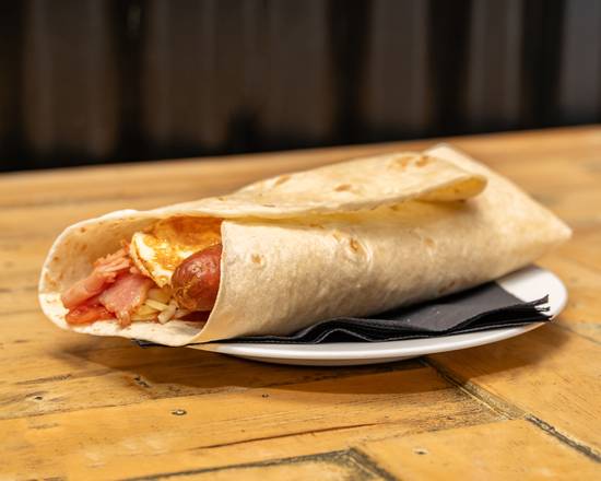 Sausage, Bacon and Egg Roll