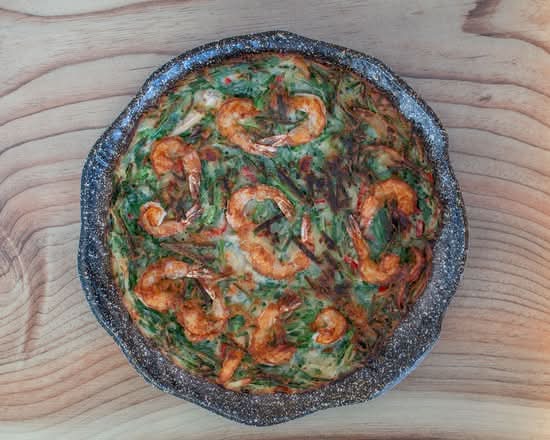 Chives with Mixed Seafood Pancake