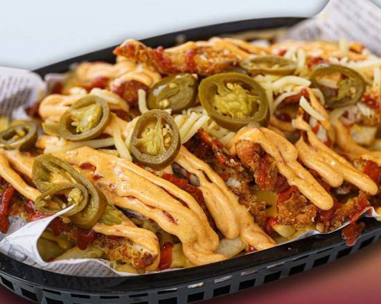 CRISPY CHILLI CHICKEN LOADED FRIES