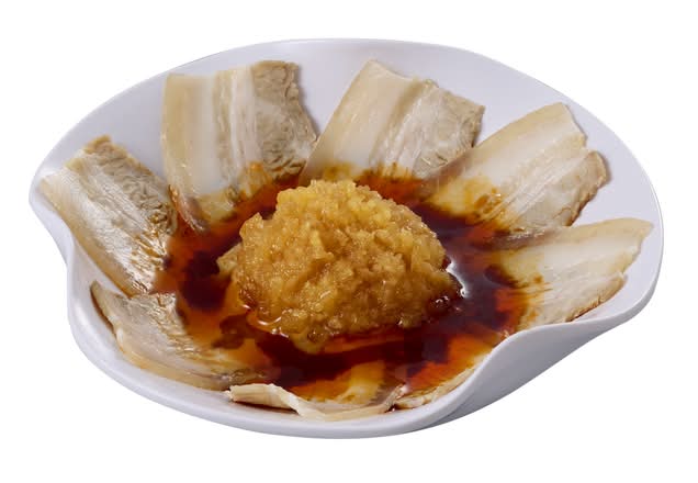 (Small)Sliced Pork Belly with Mashed Garlic