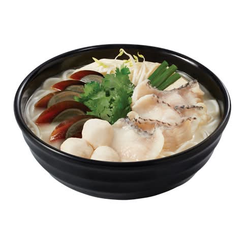 K.Mixian with Fish Fillets, Century Egg & Fish Balls in Fish Soup (I)