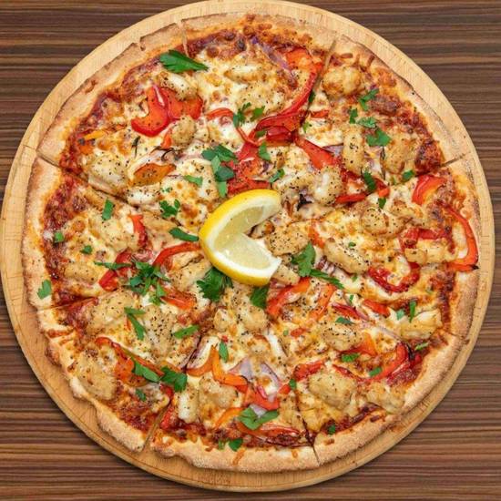 Salt and Pepper Calamari Pizza